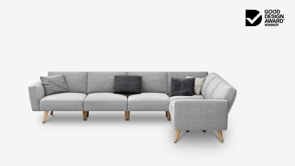 6 seat modular sofa + arm/back