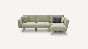 
                  
                    Load image into Gallery viewer, 3 Seat Modular Sofa + Ottoman
                  
                