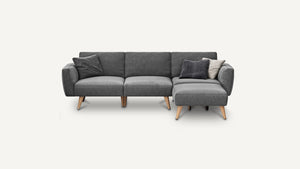 
                  
                    Load image into Gallery viewer, 3 Seat Modular Sofa + Ottoman
                  
                