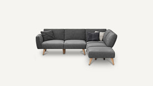 
                  
                    Load image into Gallery viewer, 4 Seat Modular Sofa + Ottoman
                  
                