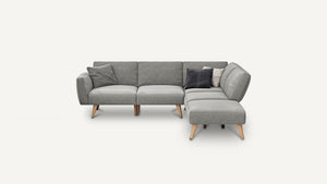 
                  
                    Load image into Gallery viewer, 4 Seat Modular Sofa + Ottoman
                  
                