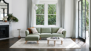 
                  
                    Load image into Gallery viewer, 3 Seat Modular Sofa + Ottoman
                  
                